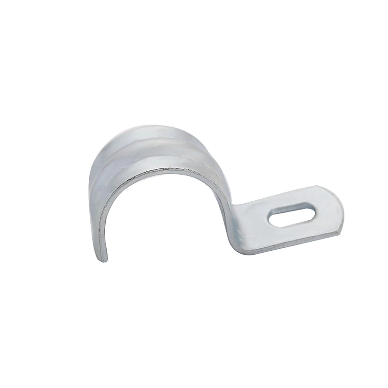 
U type saddle hose clamp for pipe clip with ellipse hole 