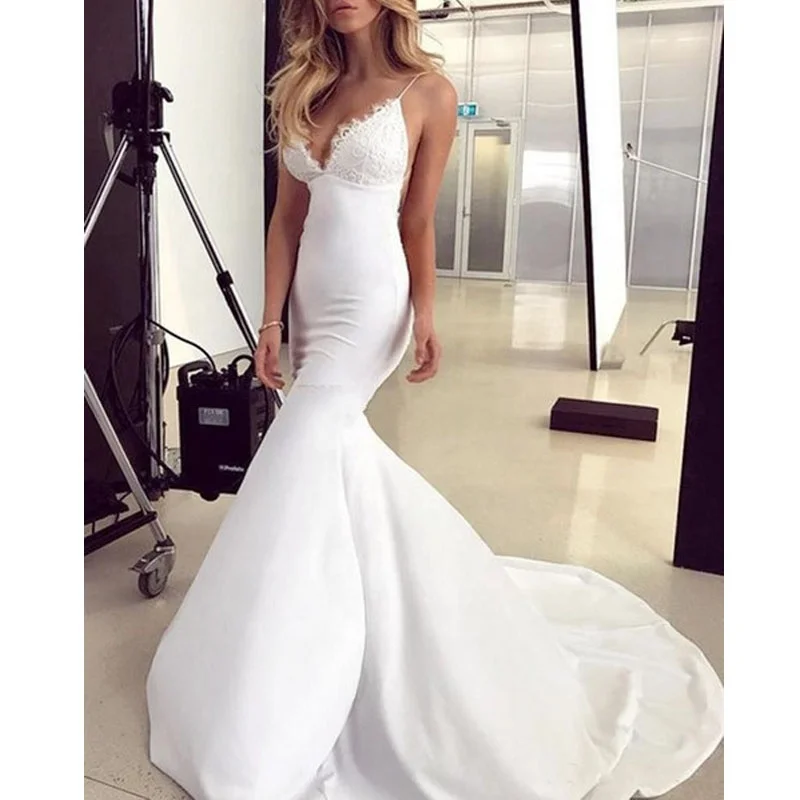 

China Guangzhou Party Girls Mermaid Wedding Dress, White