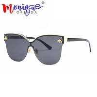 

Fashion Rimless Sunglasses Women Brand 2019 Fashion Cat Eye Sun Glasses For Women Eyewear UV400 Goggles Ladies Shades Gafas