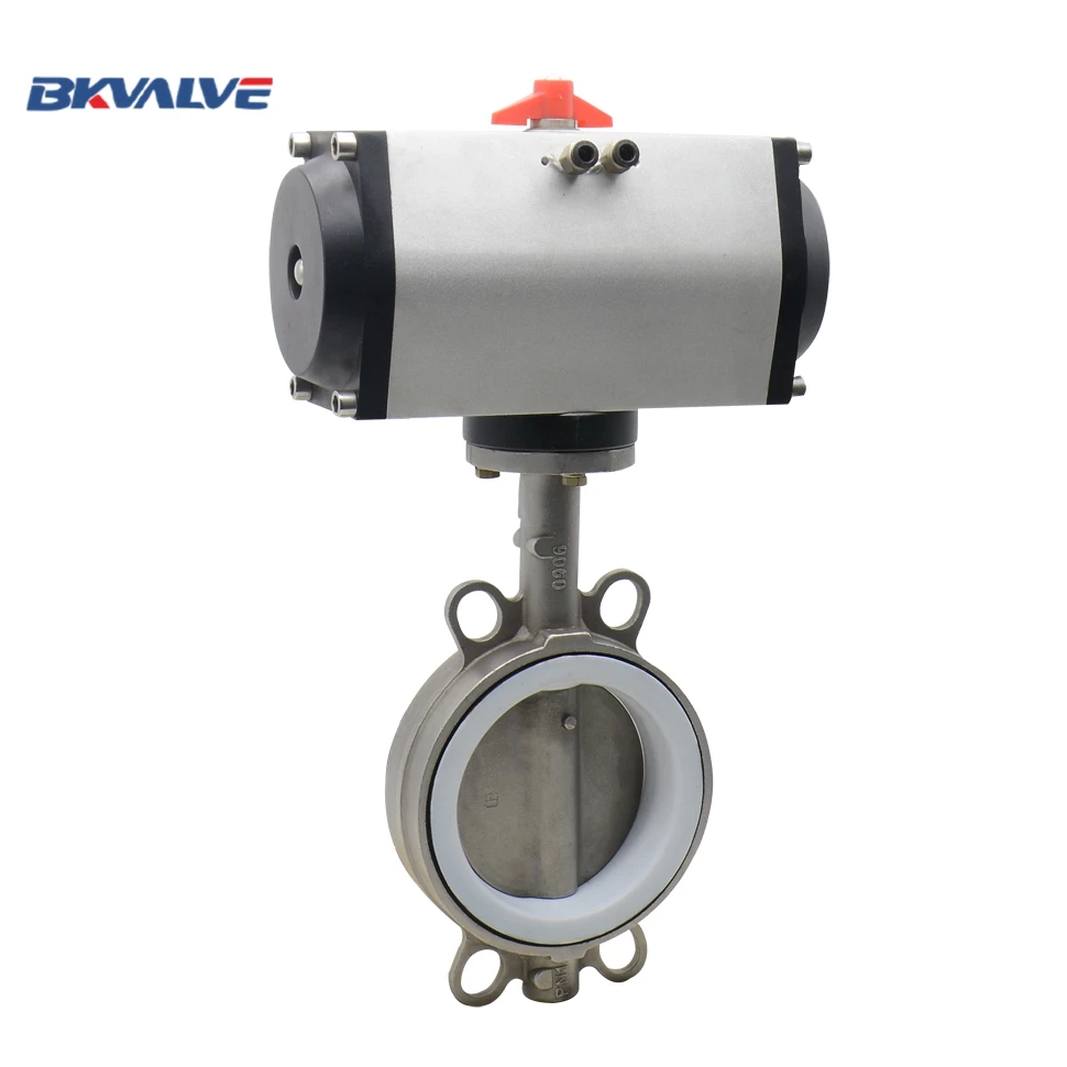 Double acting AW Pneumatic cylinder butterfly valve 