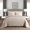 Fancy polyester embossed lightweight 100% cotton quilted bedspread