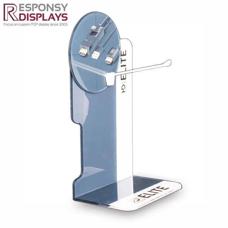 Mesa De Acrílico Soporte De Exhibición De Usb Cargador De Teléfono