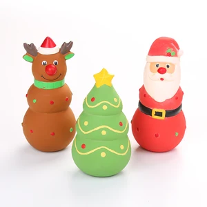 Image of wholesale christmas latex dog toy rubber toy for pet