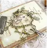 Hot Fashion Women Multi-element Rhinestone Hand Shear Hair Drier Scissors Comb Charm Bracelet Wristband Hand Chain Retro Style