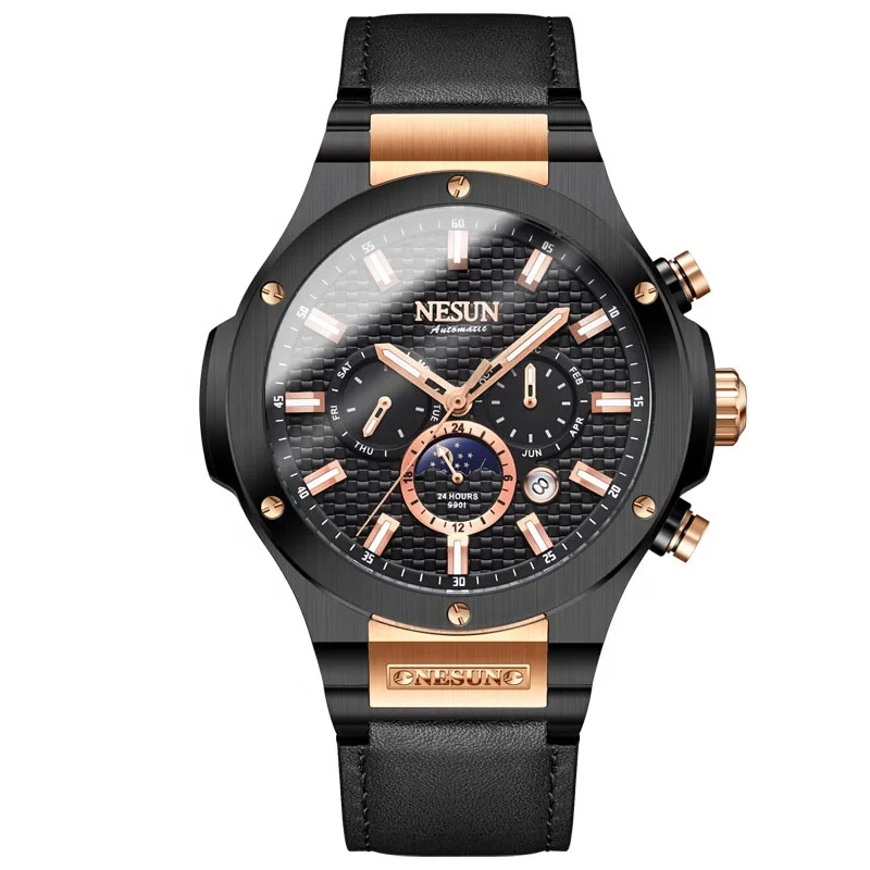 automatic mechanical movement stainless steel case men custom wrist watch luxury