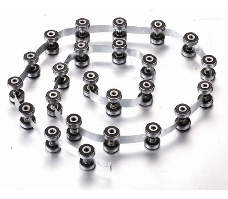 CNRC-008 Best sale Thyssen escalator reversing chain, chain with 46*18 mm 48 rollers and 608-RZK bearing in low price