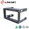 9U Wall Mount Open Frame Steel Network Equipment Rack 17.75 Inch Deep