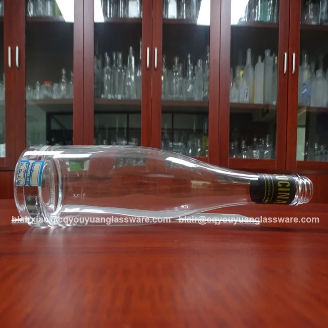 Round Glass Wine Flasks Clear 500ml Glass Bottle Weight Buy Clear