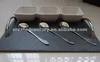 Sushi set natural black slate dinner plate slate dish snack serving for tableware