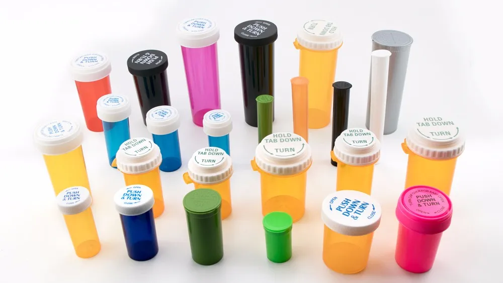 6 13 19 30 60 90 Dram Pop Top Bottles Medical Weed Vial Plastic Pill
