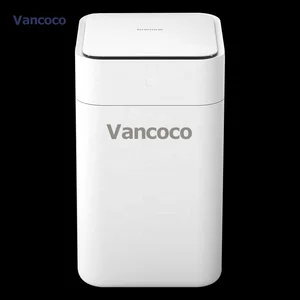 Vancoco VCC103 White Smart Garbage Bin Intelligent Sensor Trash Can