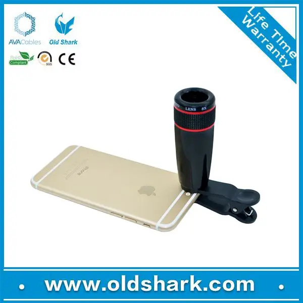 Universal clip 8X zoom mobile phone camera lens for nokia/apple/sonny/HTC etc