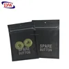 small opp pe laminated button packaging ziplock bag one side clear
