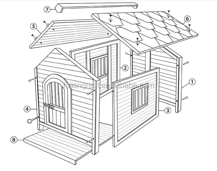 Домик для кошки уличный утепленный чертежи рисунки Source wooden pet house on m.alibaba.com