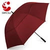 62 Inch Extra Large Double Canopy Cheap Custom Company Logo Printed Golf Umbrellas Auto open Wholesales