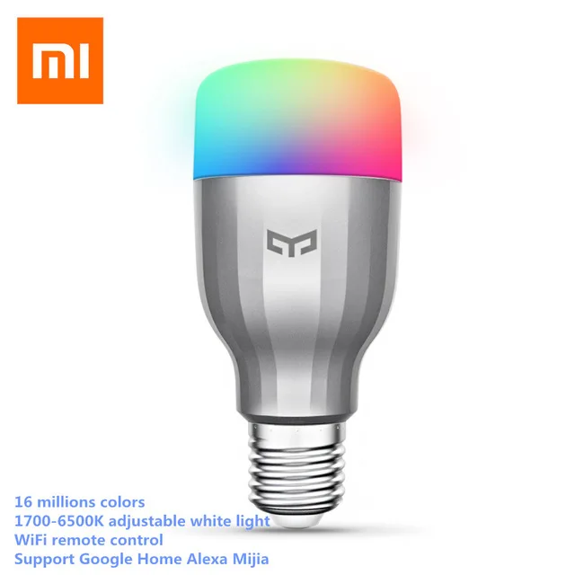 Update Version Xiaomi Yeelight Wifi Smart Led Light Bulb E27 1700K-6500K 16 Millions Colors WIFI Led Smart Bulb
