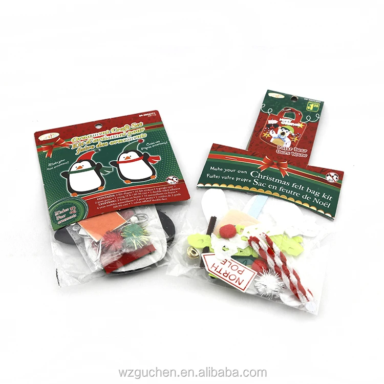 Wholesale Kid's Diy Craft Christmas Felt Bag Kit Buy Diy Christmas