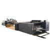 high speed automatic flexo printer slotter die-cutter&folder gluer strapping production line