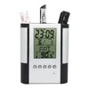 Newest pen holder clock show time, date, alarm,temperature,music