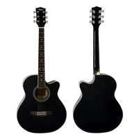 

40 Inch Cheap Black Colour lindenwood Body acoustic guitar for sale