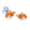custom design enamel earring stud soft silver stud earring