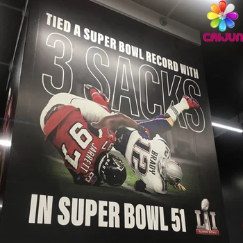 Customized Stadium Hanging 40mx60m Large Size Banner Printing