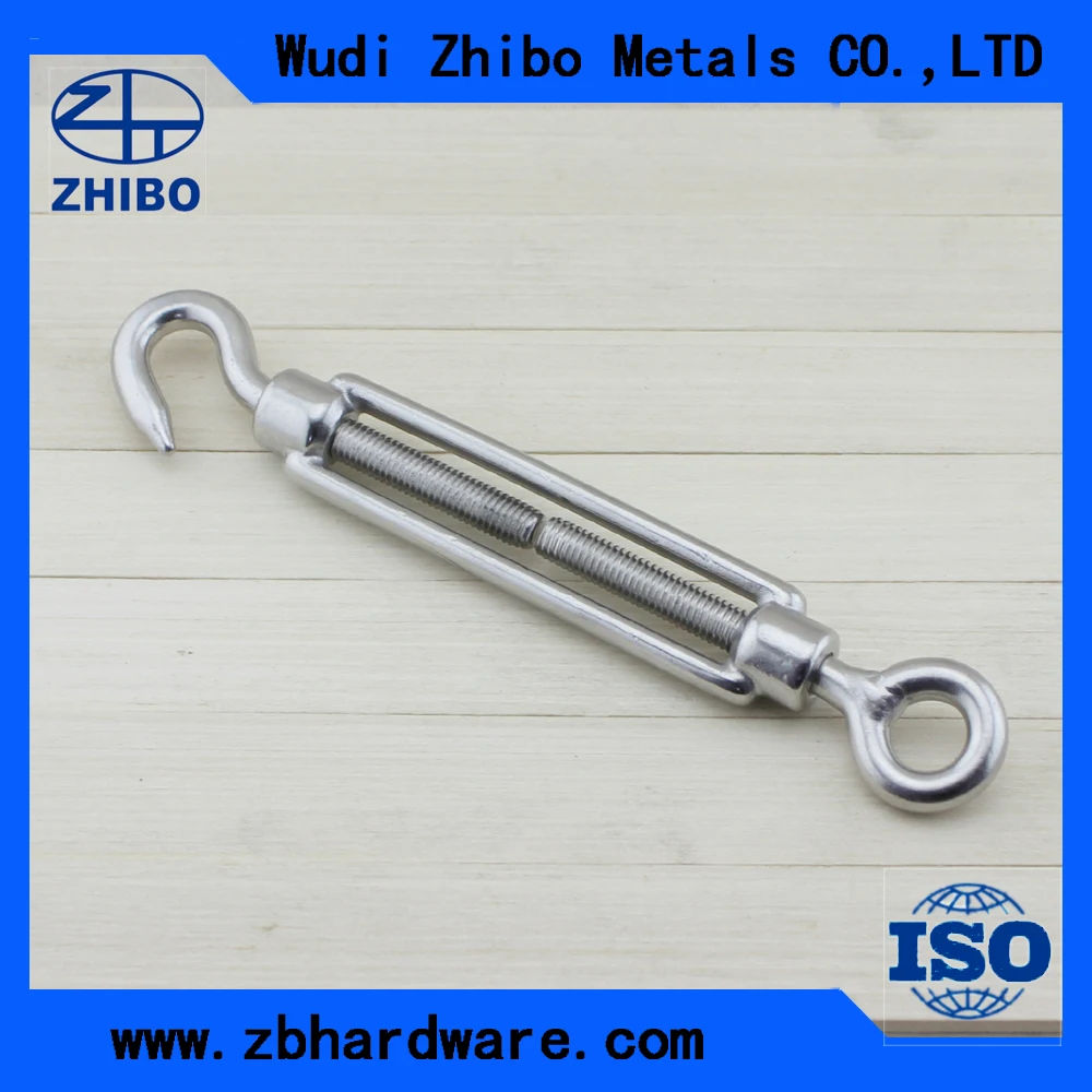 Heavy Duty Stainless Steel Wire Rope European Open Body Turnbuckle