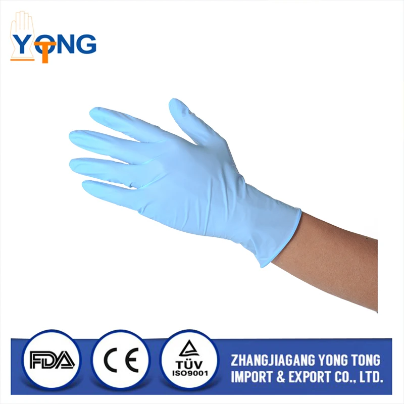 High Quality Long Duration Time Powder Free Disposable Nitrile Gloves