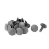 Gray Plastic Rivet Buckle Ceiling Lining Trim Panel Retainer Clips
