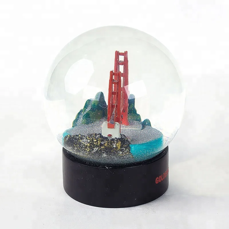 San Francisco America Souvenirs Golden Gate Bridge Snow Globe Usa