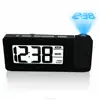 Desktop Slim Size LCD Projection Clock Dual Alarm FM Radio Adjustable Backlight Brightness