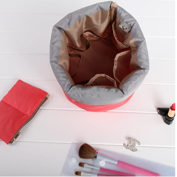 Bulk Durable satin personalized beautiful High quality leather promotional cheap price canvas polyester travel cosmetic bag