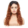 Hand Tied Human Hair 100% T1B 30 Dark Brown Color Deep Curly Lace Front Closure Wig In South Africa