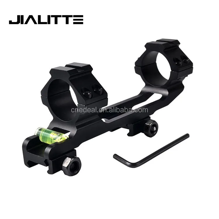 

Jialitte J192 30mm Cantilever Weaver Forward Reach Dual Ring Rifle Scope Bubble Level Mount, Black