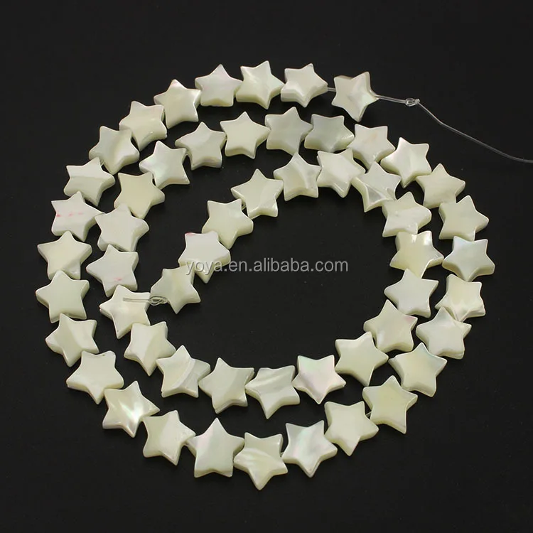 

SP4043 White Mother of pearl star beads,shell star shaped beads