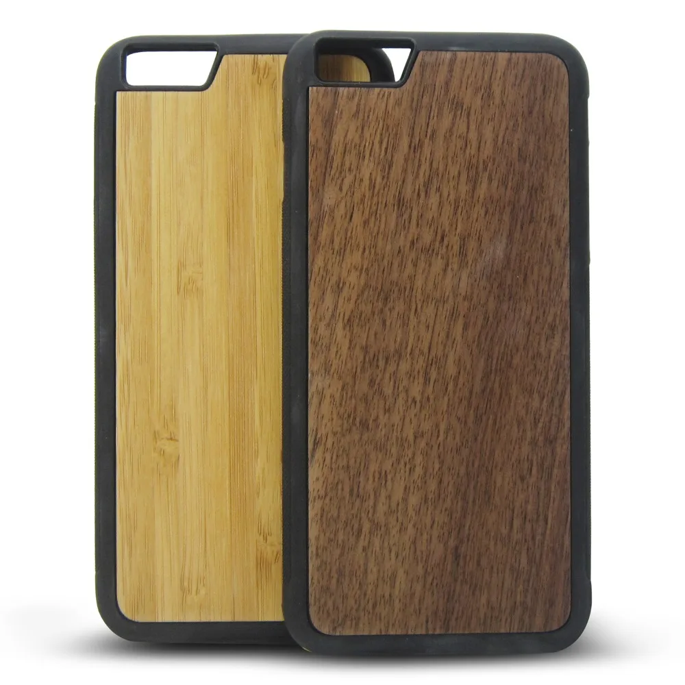 

Hot selling TPU wooden phone case for Iphone6 plus, Wood colors