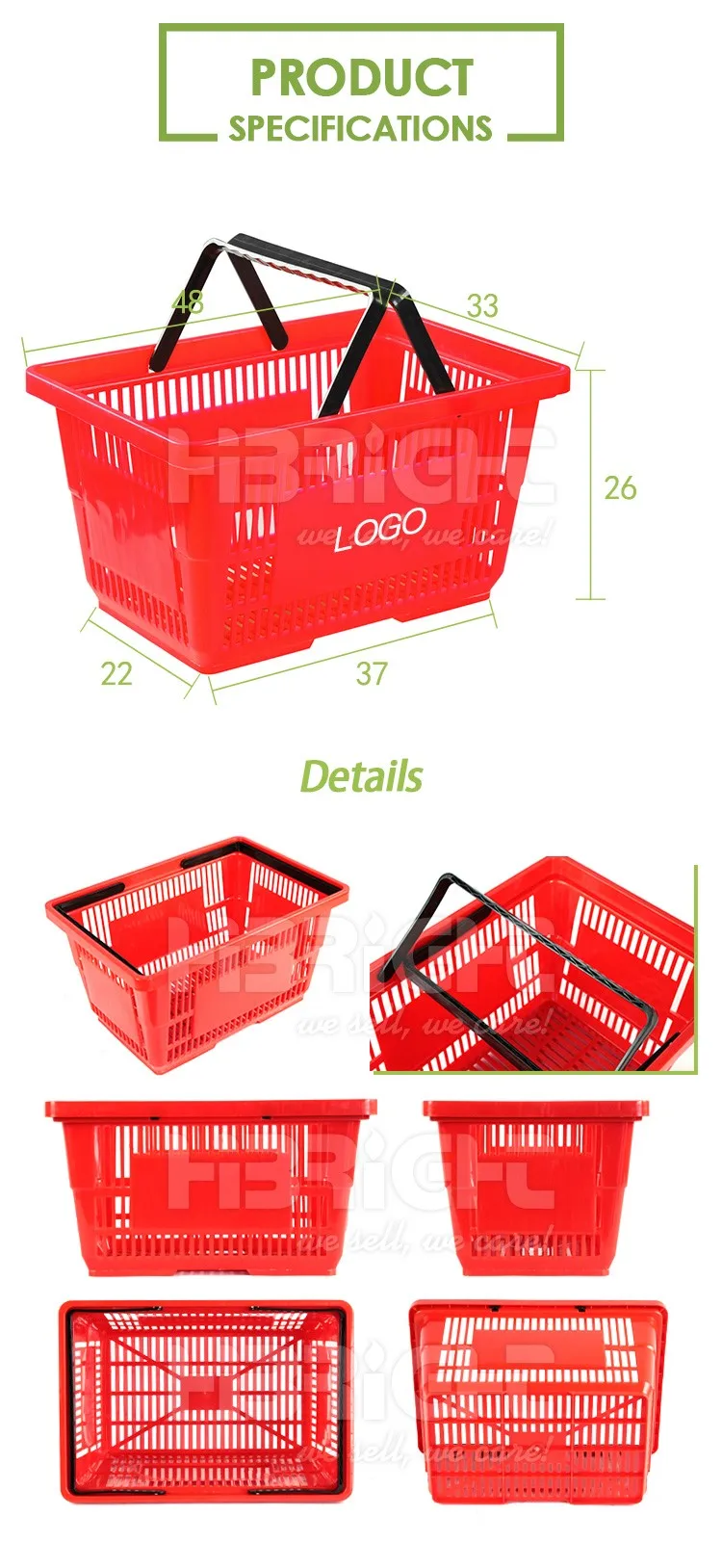 Wholesale Supermarket Carry Plastic Shopping Basket Buy Plastic