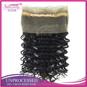 Lace Frontal 360 Elastic Band Closure Pineapple Wavy Bresilienne