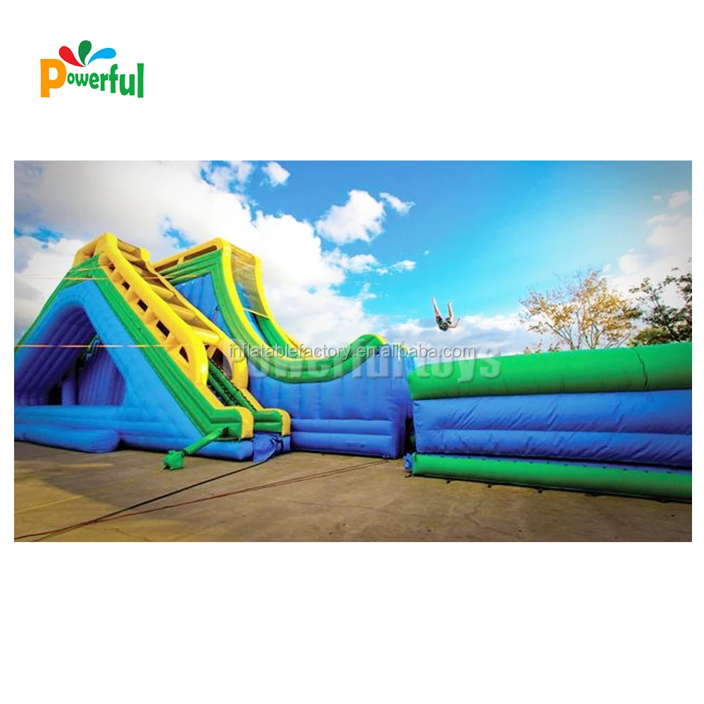 inflatable drop kick water slide for sale