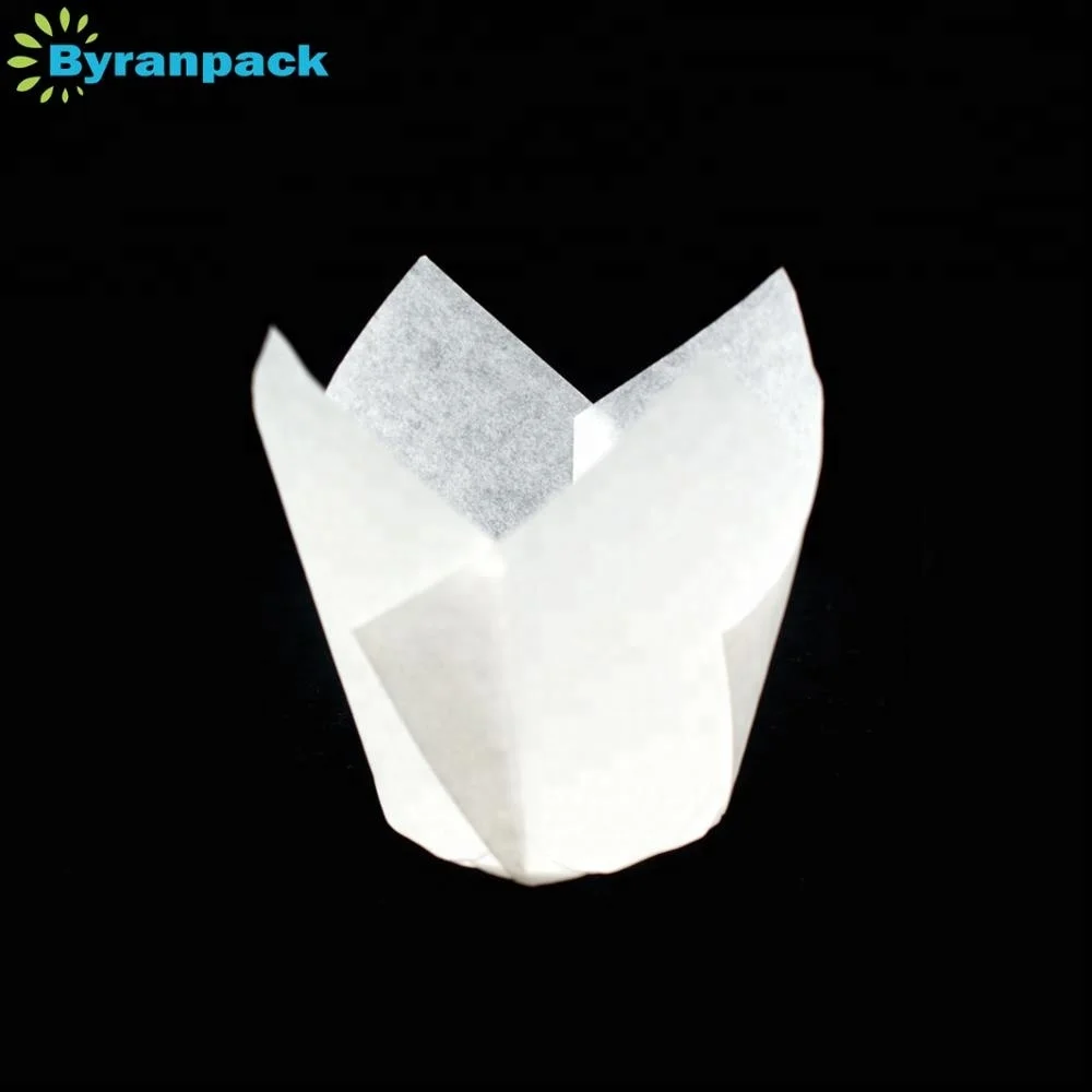 
Amazon hot sale Europe greaseproof paper tulip paper muffin baking cup 