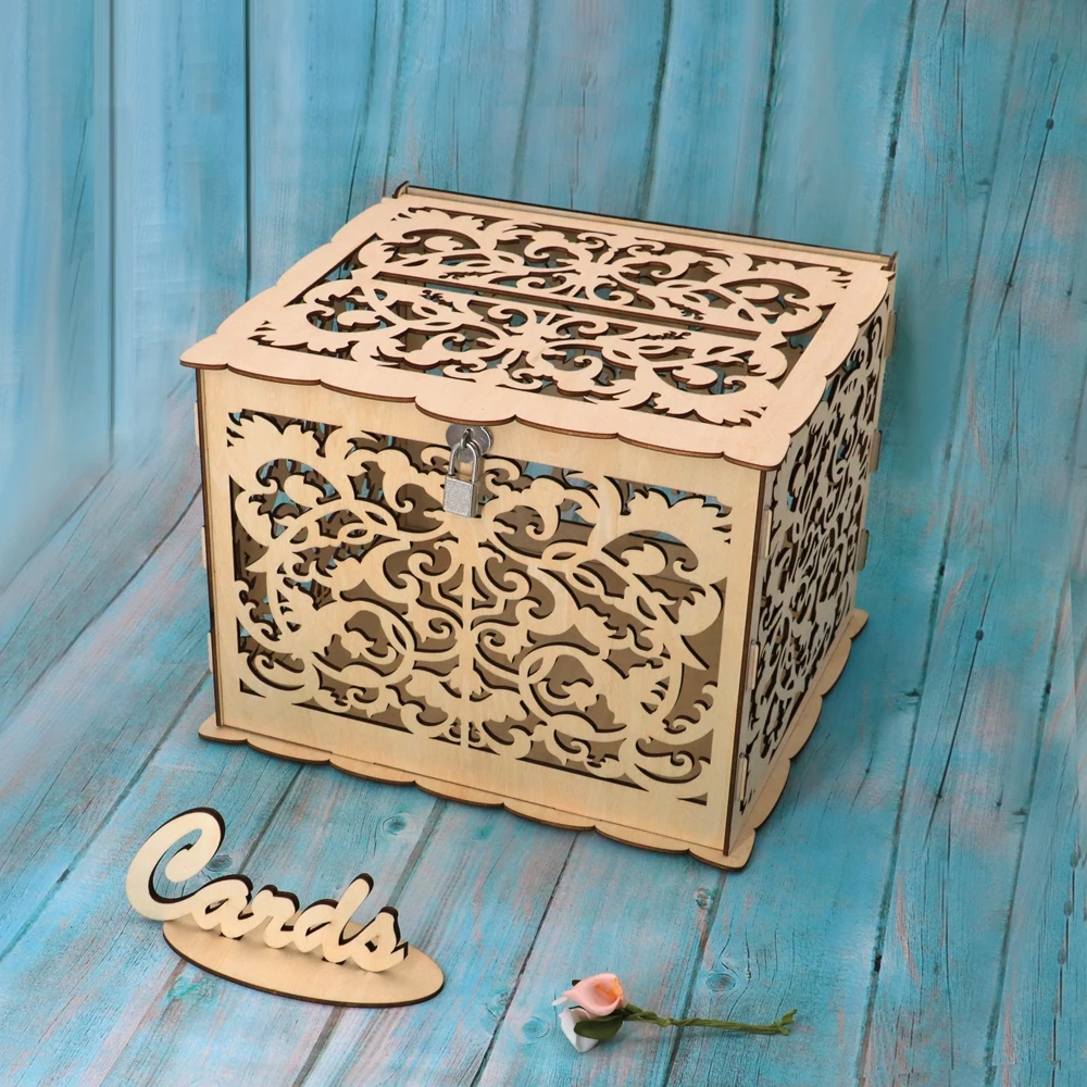 2019 Latest Diy Wooden Money Box For Wedding - Buy Wooden Money Box 