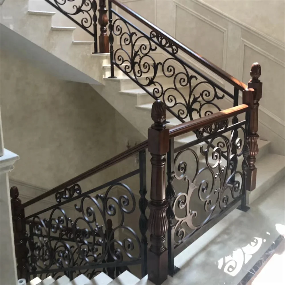 Venta al por mayor fotos escaleras hierro forjado-Compre online los