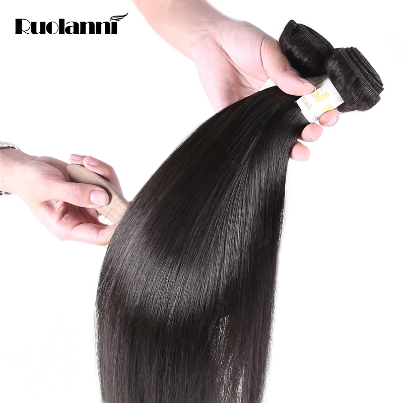 

Wholesale RLN Best Hair Vender Virgin Peruvian Remy Hair Weave Straight Weft 100 Real Human Hair Extensions