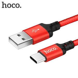 HOCO X14 Nylon USB Type C Cable 2A Fast Charging USB C Cable for Samsung S8 S9 Tipo C Data Charger Cord USB-C 1M