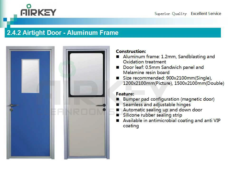 Wholesale Clean room Aluminum alloy door design