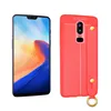 SAIBORO Lichee Pattern leather tpu kickstand ring mobile case for oneplus 6t case back cover, case for one plus 6t back cover