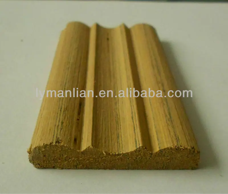 Wood installing cornice moulding for interior and exterior decoration recon wood moulding