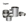 Malleable Iron plumbing pipe fittings gi tee reducer pipe fitting equal elbow 220 socket 1/2"*3/4 reducing elbow BSPT nipple