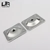 Heavy duty plate for sofa carbon steel 48*48mm M8 5/16" angled mounting table leg base plate