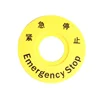 22x60 22mm 60mm chinese Notice plate for emergency stop sign